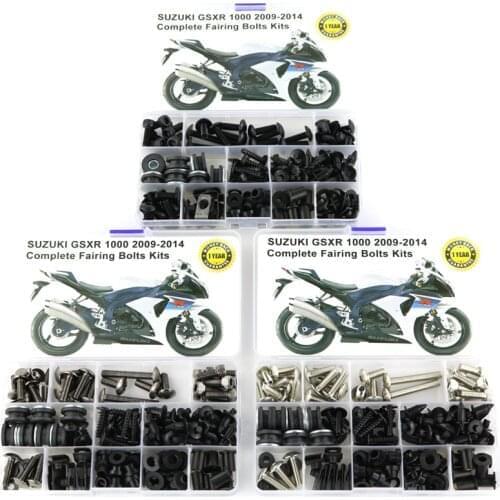 Fit Fit For Suzuki GSX-R1000 GSXR1000 2009-2016 Complete Fairing Bolts Kit Steel Motorcycle Washer Fastener Screws Nuts