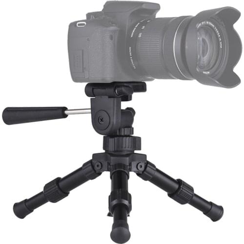Portable Lightweight Tabletop Mini Tripod with Pan Tilt Head Max. Load 4.5kg for Canon Nikon Sony DSLR