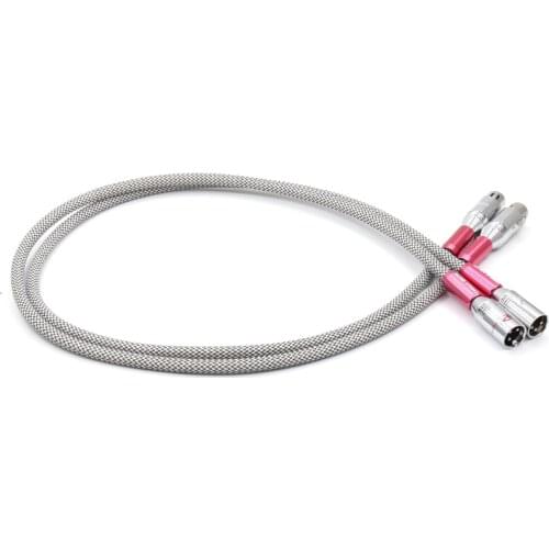 QED Signature Silver Plated Hifi XLR Audio Cable With Pailiccs XLR Plugs Connector