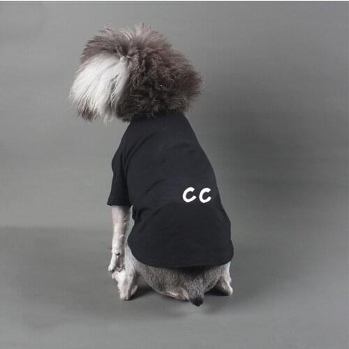 Letter Print Summer Puppy Tshirt Cotton Pug Costume PC1417