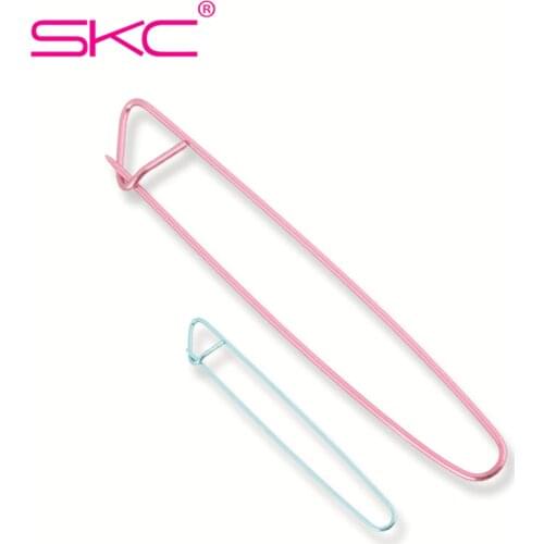SKC 3pcs/set Aluminum Knitting Needles Clip Craft Stitch Holders Safety Pins Crochet Hooks Locking Weaving Sewing Tools