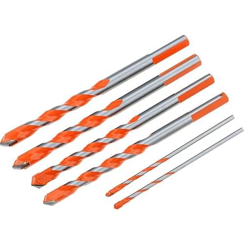 1pcs 3-12mm Hreaded Triangle Tungsten Steel Drilling Bit Household Overlord Drill Hand Electric Drill for Tile,Concrete, glass