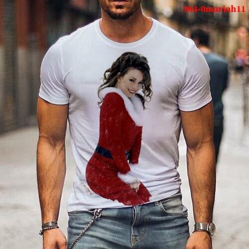 Streetwear 3D Print Mariah Carey T-shirt Harajuku Mens Womens Clothing Summer Fashion Sexy Girl Tee Camisetas Hombre Tops Tee