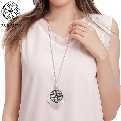 Vintage Long Chains Suspension Pendants Ethinc Necklace Costume Body Jewelry for Women 2021 Fashion Collar Aesthetic Accessories