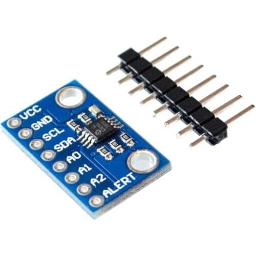 High Accuracy Temperature Sensor MCP9808 I2C Breakout Board Module 2.7V-5V Logic Voltage MCP9808 Module