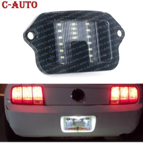 Rear Car LED License Plate Parking Lights For Ford Mustang 2005 2006 2007 2008 2009 Placement On Rear 12V 6000K Auto Parts