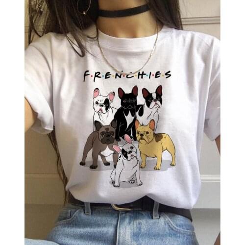 XS-3XL Girls Chic Pets Doggy Cat Cartoon T-shirt Paiting Graphic Tees Women unif gothic harajuku kawaii Tshirts for Women