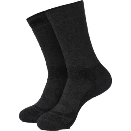 OUT-199Winter Outdoor Full Terry Thickened Bionic Central Warm Socks Dark Gray