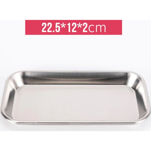 1 pcs Dental tools tray Stainless Steel Medical Tray Square Dental Plate Oral Care Dentist Materials instrument Holder Plates