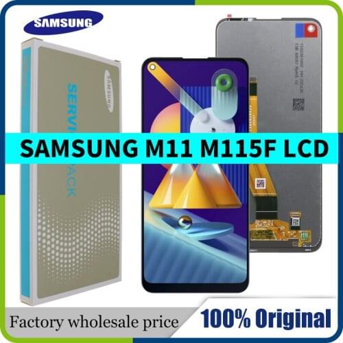 10pcs/lot 6.4'' Original M115 Lcd For Samsung Galaxy M11 LCD Display Touch Screen Assembly For Samsung M115F M115F/DS Lcd