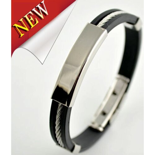 10pcs Fashion Luxury Leather Stainless Steel Wire Rope Line Bracelets For Men