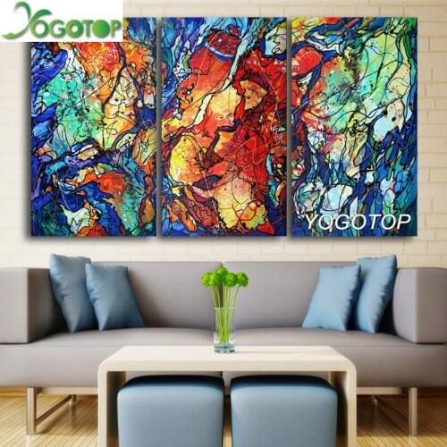 3pcs diamond art,christmas painting full drill Abstract Tree of life rhinestone round mosaic,Diamond embroidery Triptych ML1371