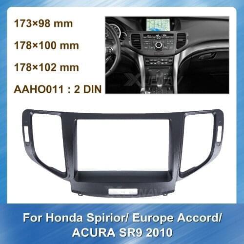 Car Radio Frame For Honda Spirior Europe Accord ACURA SR9 For Honda 2010 Car GPS Navigation Trim Installation Frame Dash Kit