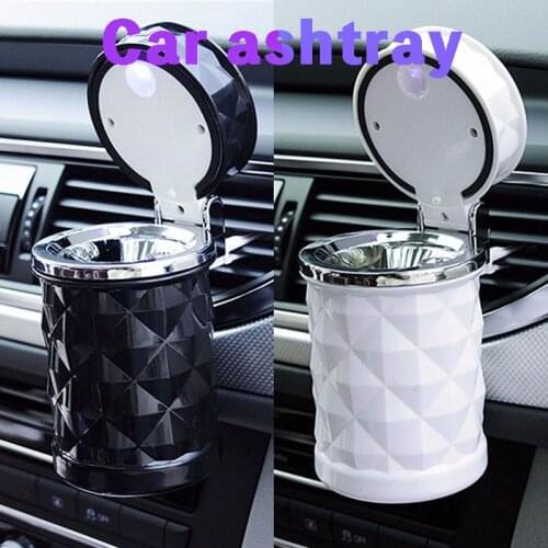 Car Accessories Portable LED Light Car Ashtray Universal Cigarette Cylinder Holder Car Styling