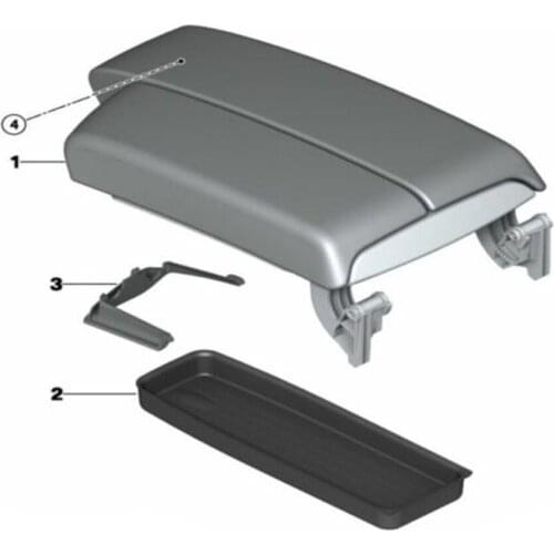 Car Center Armrest Storage Box Tray 51167118064 For BMW 3 Series E90 / 91/92/93 Central Armrest Storage Box Tray