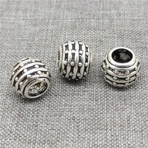 4 Pieces 925 Sterling Silver Bird Nest Shape Beads Large Hole for Bracelet