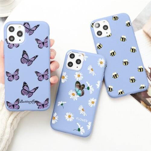 Butterfly Case For Samsung Galaxy S21 S20 FE Note 20 Ultra S10 S9 S8 Plus A52 A32 A72 A50 A51 A21S A12 A41 A70 Colorful Cover