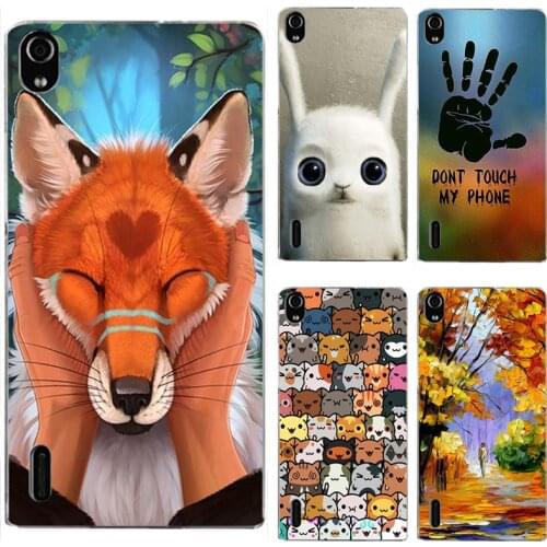 For Huawei Ascend P7 P7-L10 P7-L00 phone shell For Huawei Ascend P 7 printing Painted case For Huawei Ascend P7-L05 P7-L11 cover