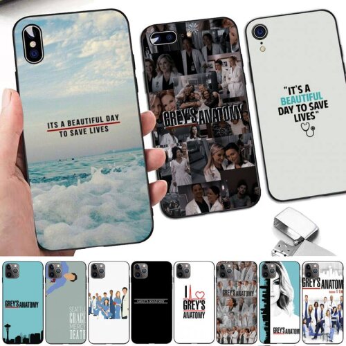 TOPLBPCS Greys Anatomy You're My Person Phone Case for iPhone 8 7 6 6S Plus X 5S SE 2020 XR 11 12mini pro XS MAX