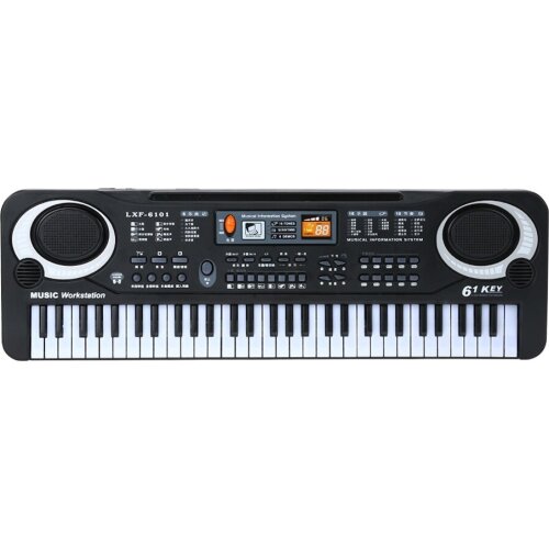 61 Keys Black Digital Music Electronic Keyboard Key Board Electric Piano Kids Gift Musical Instrument