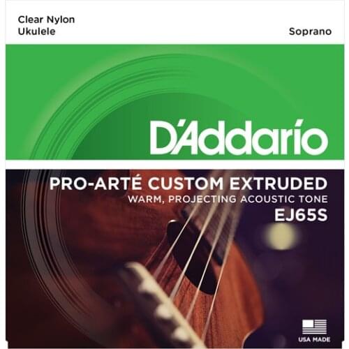 D'Addario Pro-Arte Custom Extruded Ukulele Strings EJ65S EJ65C EJ65T