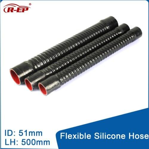 R-EP Flexible Silicone Hose ID 51mm Rubber Joiner Inter cooler Air Intake for Cold Air Intake High Pressure New Silicone