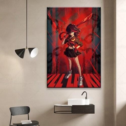 Kill LA Kill Anime Canvas Pictures Home Decoration Painting Wall Art HD Printed Nordic Creative Poster Modular For Living Room