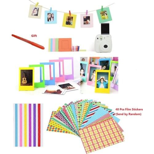 Marker Pen + Color Stickers + Photo Frames For Fujifilm Instax Mini 11 8 7s 9 25 50 70 90 for Instant Camera SP-1 & Films Paper
