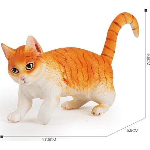 Simulation cat Pet Animal Models Plastic Model Action Figure Farm Figurine Miniature Collection Toy for Kid