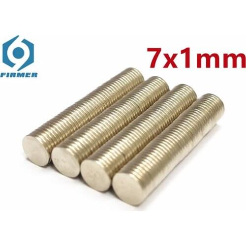 Neodymium Disc Magnets D7x1 mm N50 Super Strong Powerful Rare Earth 7x1 magnet Small Round Magnet Dia 7*1 D7*1mm magnet
