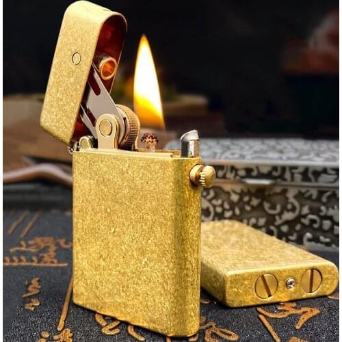 New Arrival ZORRO Kerosene Lighter.Retro Brass Automatic Ejection. Grinding Wheel Windproof Gasoline Oil lighter.Cigarette Gift