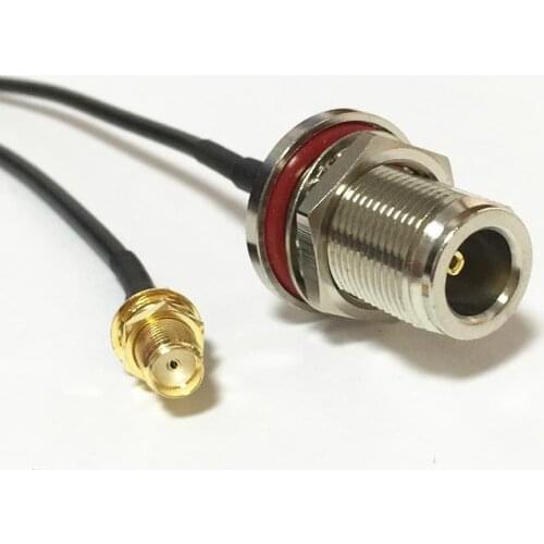 New Modem Coaxial Cable SMA Female Jack nut Switch N Female Jack nut Connector RG174 Cable Pigtail 20CM 8" Adapter RF Jumper