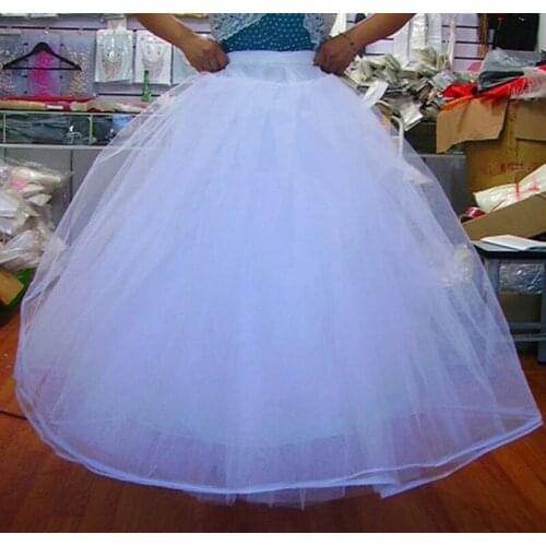 New Style Fresh Looking Petticoat Long Tulle Skirts Womens Underskirt For Wedding Dress Lolita