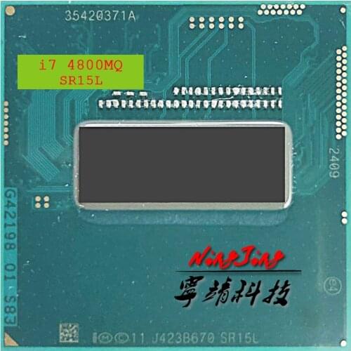 Intel Core i7-4800MQ i7 4800MQ SR15L 2.7 GHz Quad-Core Eight-Thread CPU Processor 6M 47W Socket G3 / rPGA946B
