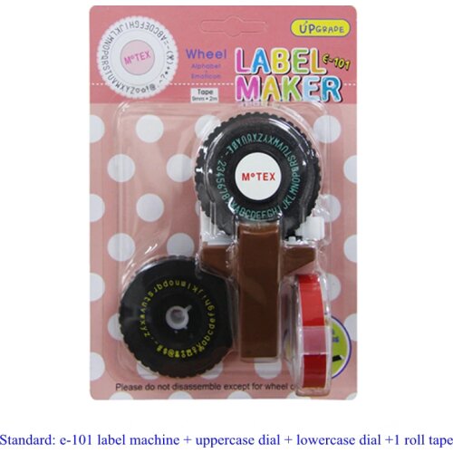 Manual mini label machine Upgraded version hand decoration DIY tape printer Lettering print Manually print