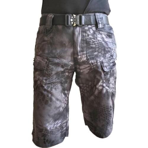 Combat Training Shorts Multi Pocket Straight Loose Beach Shorts Military Tactical Shorts Mens Summer Outdoor Hiking Sports