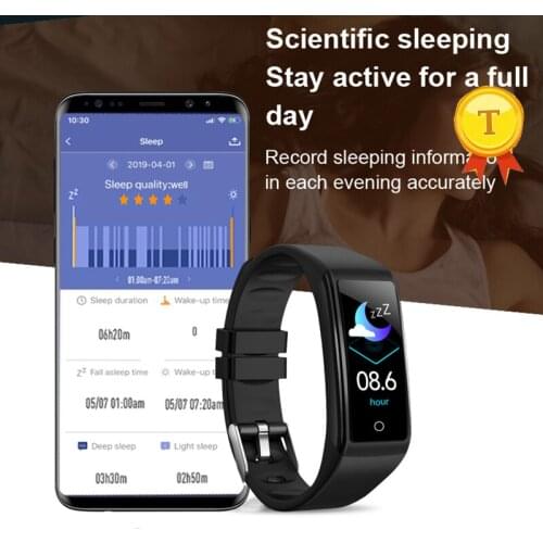 Smart Band Blood Pressure Heart Rate Monitoring 0.96 inch TFT HD color screen IP67 Waterproof Bracelet for Android iOS phones