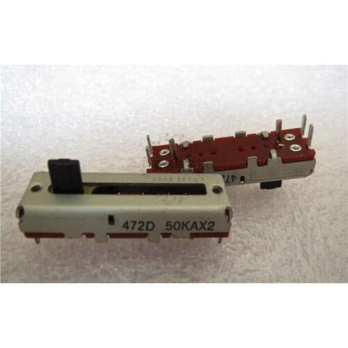 [VK] 35MM 50KAX2 imported 472D double 6 foot sliding mixer volume potentiometer handle length 5MM switch