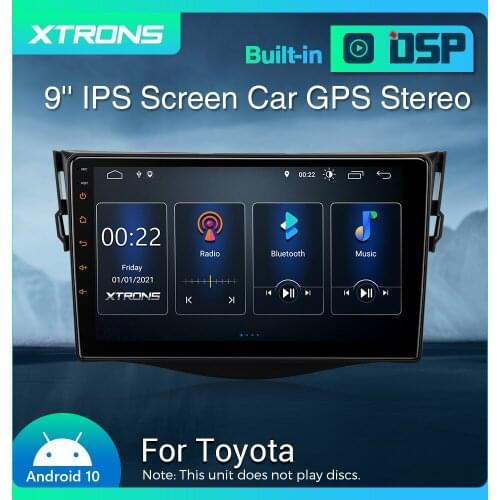 XTRONS 9'' Android 10.0 Car Multimedia Player GPS Navigation Radio for Toyota ARV4 2006-2012 DSP Carpaly RCA 2+32GB