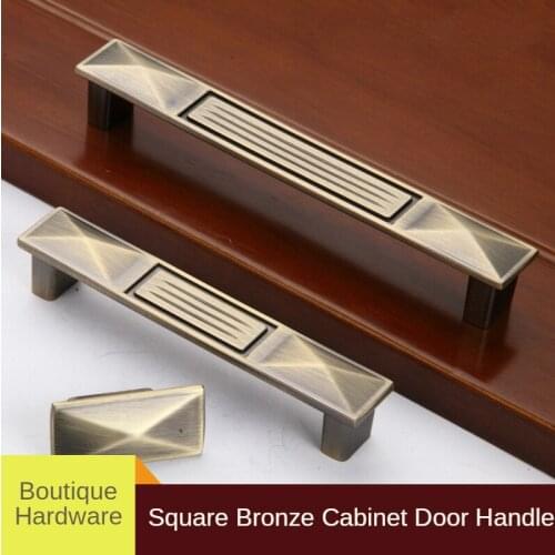 Green Bronze Furniture Handle European Style Cabinet Door Handle Antique Classic Wardrobe Drawer Knob Home Decoration Hardware