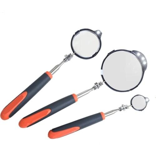 1pcs 910mm Adjustable Repair Vehicle Chassis Telescopic Inspection Mirror with LED Light 32mm