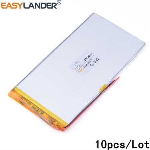 10pcs/Lot 3064140 2700MAH 3.7V lithium polymer battery mobile power Tablet PC DIY Speaker E-book tablet pc power bank