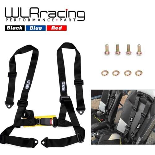 2" Universal 4PT 4 Point Racing Seat Belt Safety Harness For Racing Seat&Go-kart Seat Black/Blue/Red Car Accessories VR-SHS01