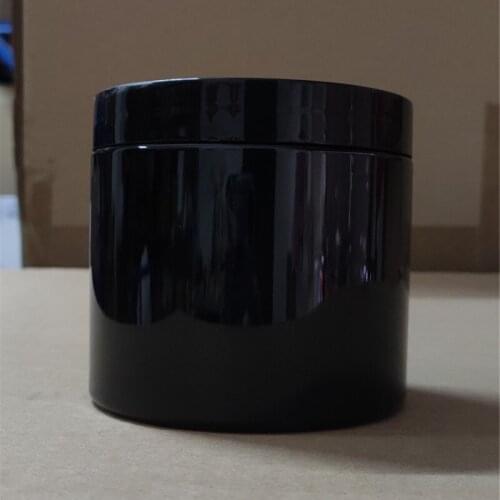 60pcs 500ml black PET bottle with plastic black cap