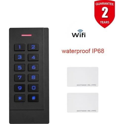 Keyless Door Lock Waterproof WIFI Fingerprint Access Standalone Keypad Door +RFID Control Entry TF1 Cheapest Card Finger