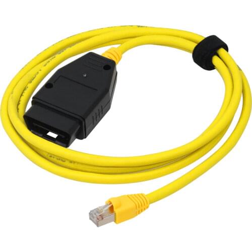 For BM-W ENET (Ethernet To OBD) Interface Cable E-SYS ICOM Coding F-Series ENET Fault Codes Scanner Without CD