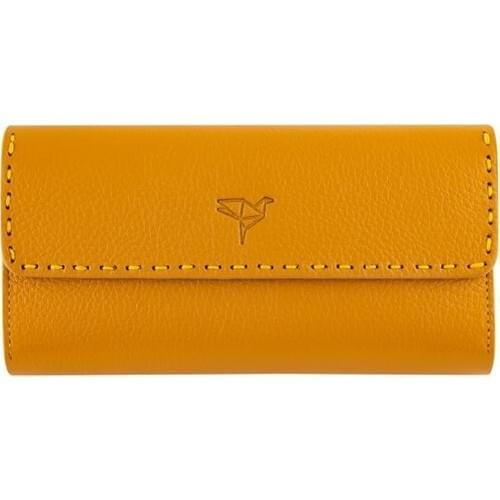 Garbalia Paris Leather Saddler Seamy Telefon Compartment Women 'S Wallets