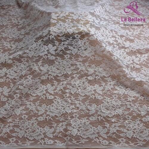 La Belleza sequins france lace fabric,flowers france bridel lining lace fabric,51" width by yard