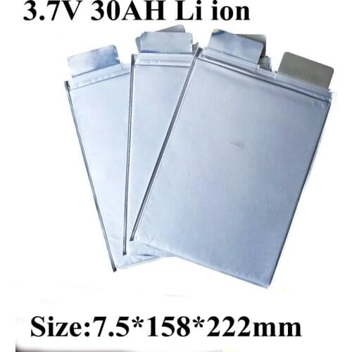 7pcs/lot Li-ion Battery 3.7v 30Ah 5C Lithium Battery Cells Diy 24v Li-ion Battery Pack for Electric Bike Ebike Power Electrics
