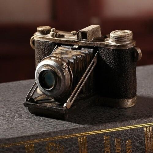 Display Desktop Resin Office Figurine Home Imitation Chic Bar Mini Antique Decor Camera Model Vintage Retro